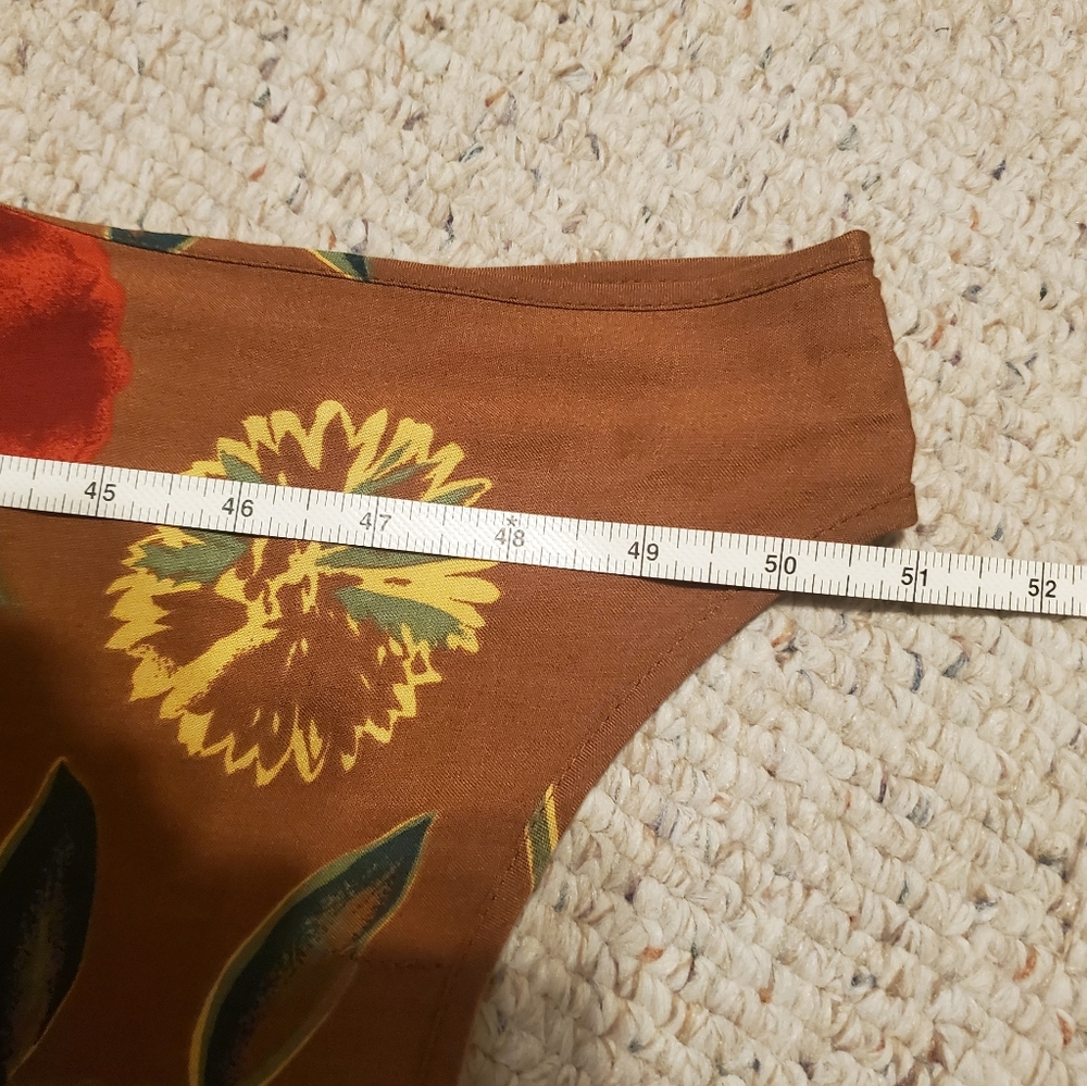 Vintage 90s Floral Pattern Midi Sun Dress - Picture 8 of 8